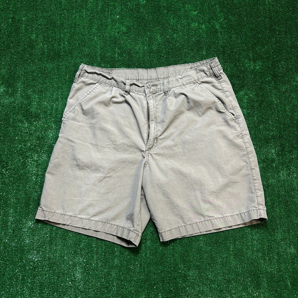 Wrangler Chino Shorts Elastic Waist Relaxed Fit Grey/Faded Khaki 34